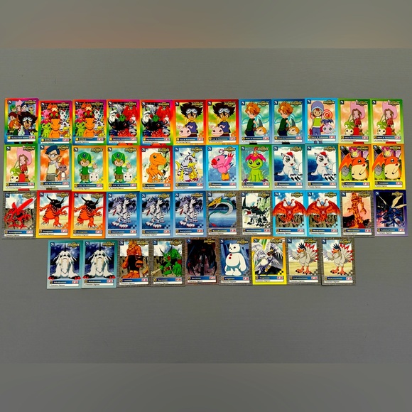 1999 Digimon Animated Series 1 - Lot Of 45 Unplayed Cards - Picture 1 of 4